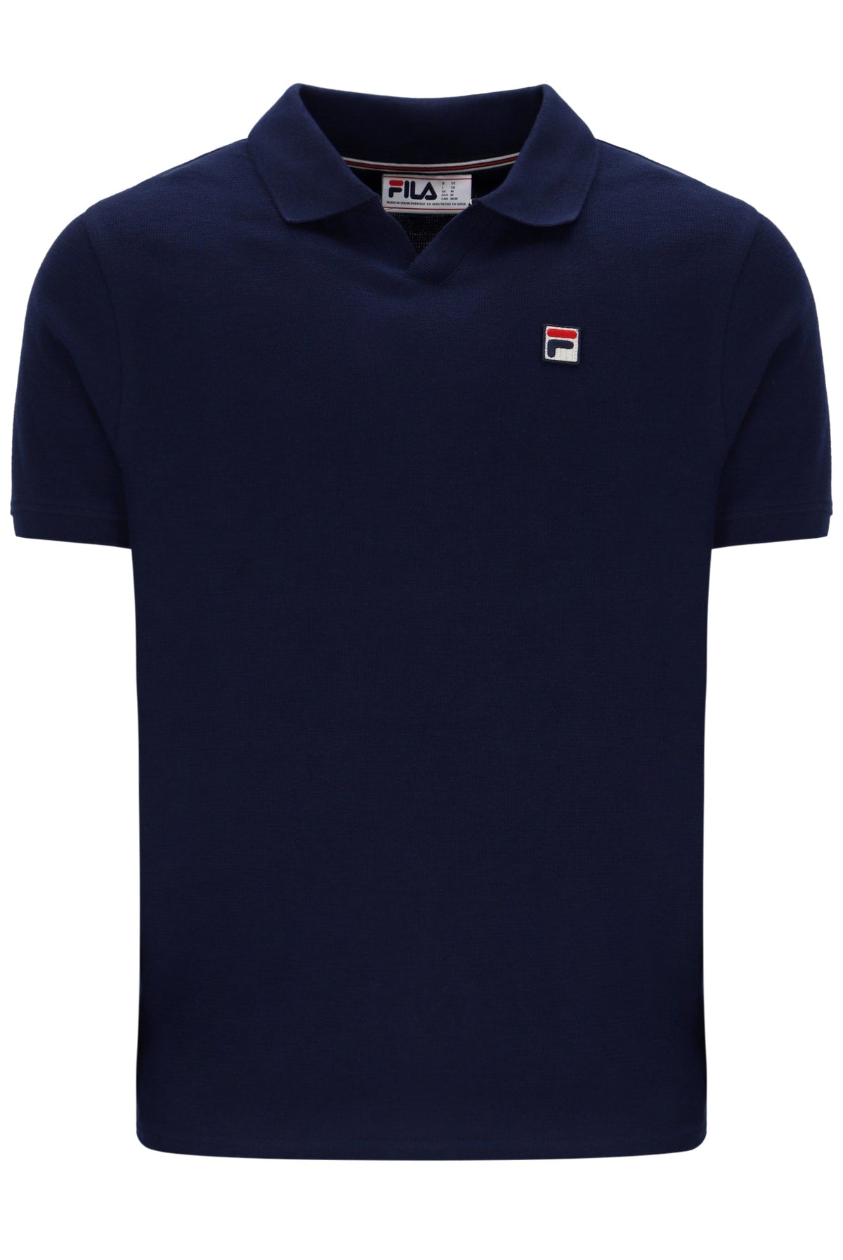 Fila Navy Tristiano Textured Polo - Fila Navy