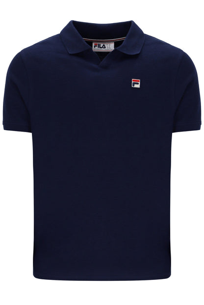 Fila Navy Tristiano Textured Polo - Fila Navy