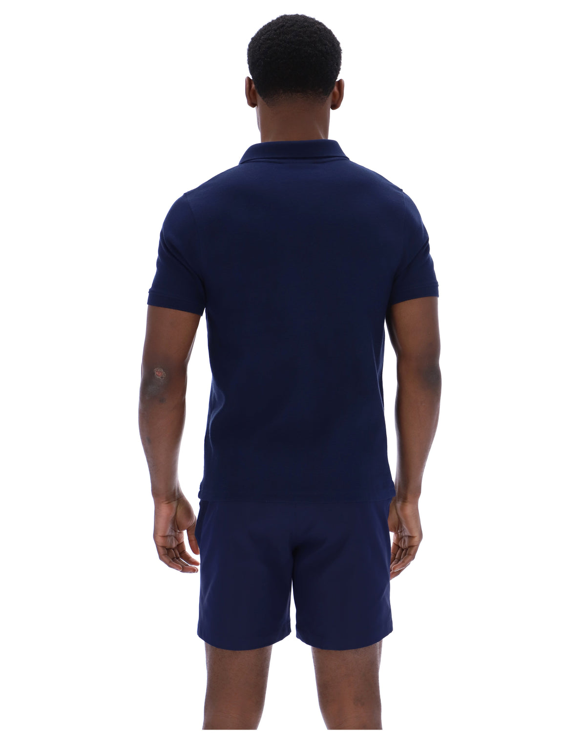 Fila Navy Tristiano Textured Polo - Fila Navy