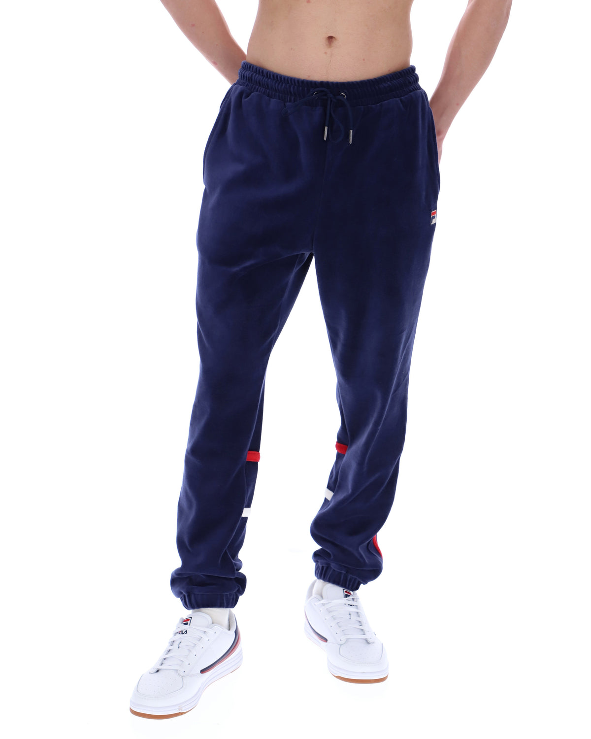 Fila Navy Otello Contrast Panel Track Pants - Fila Navy