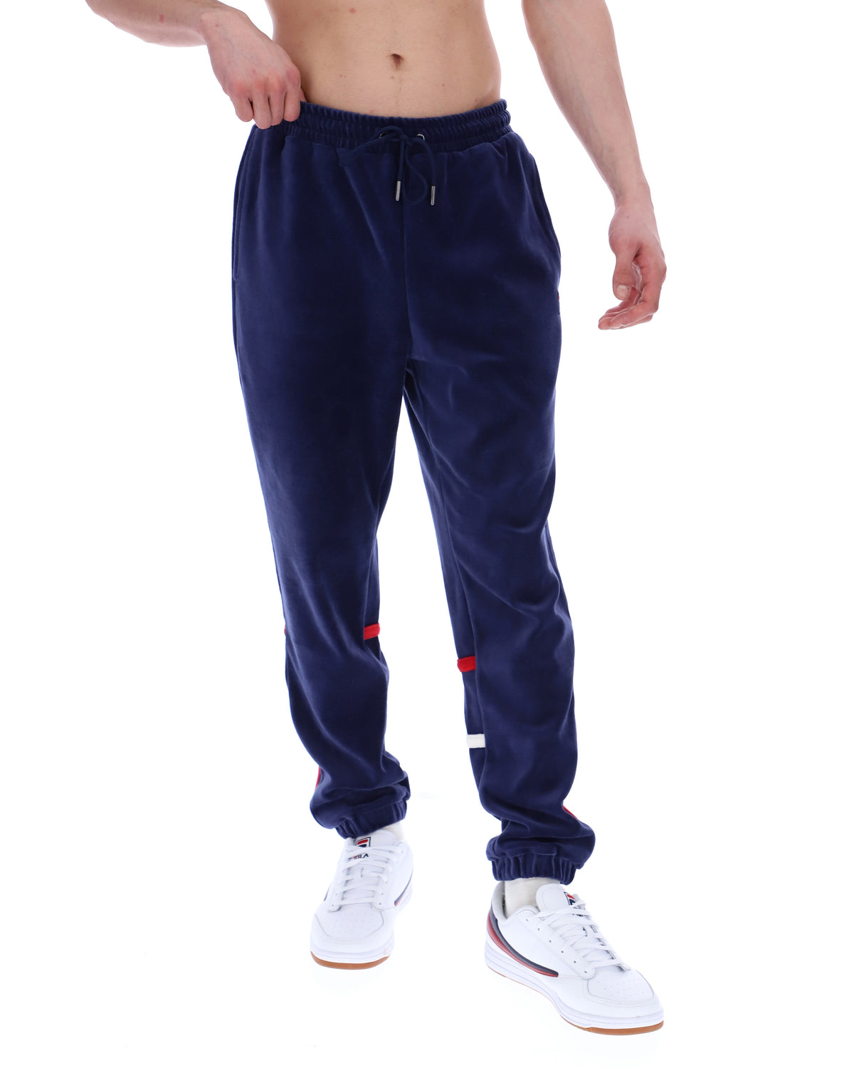 Fila Navy Otello Contrast Panel Track Pants - Fila Navy