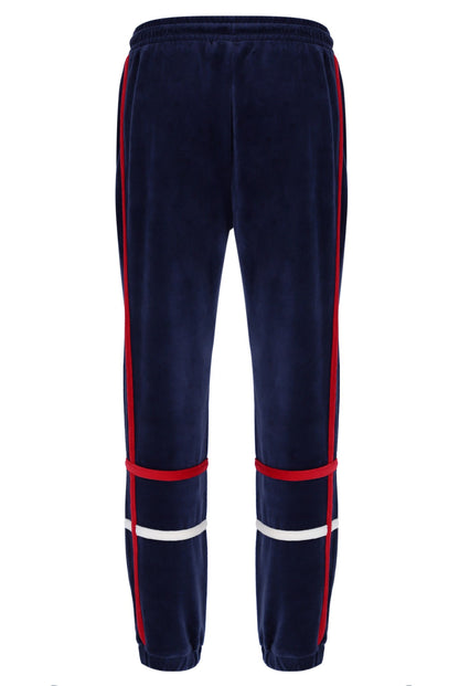 Fila Navy Otello Contrast Panel Track Pants - Fila Navy