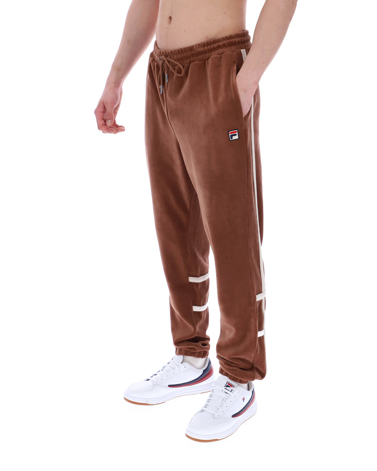 Cappuccino Otello Contrast Panel Track Pants - Cappuccino