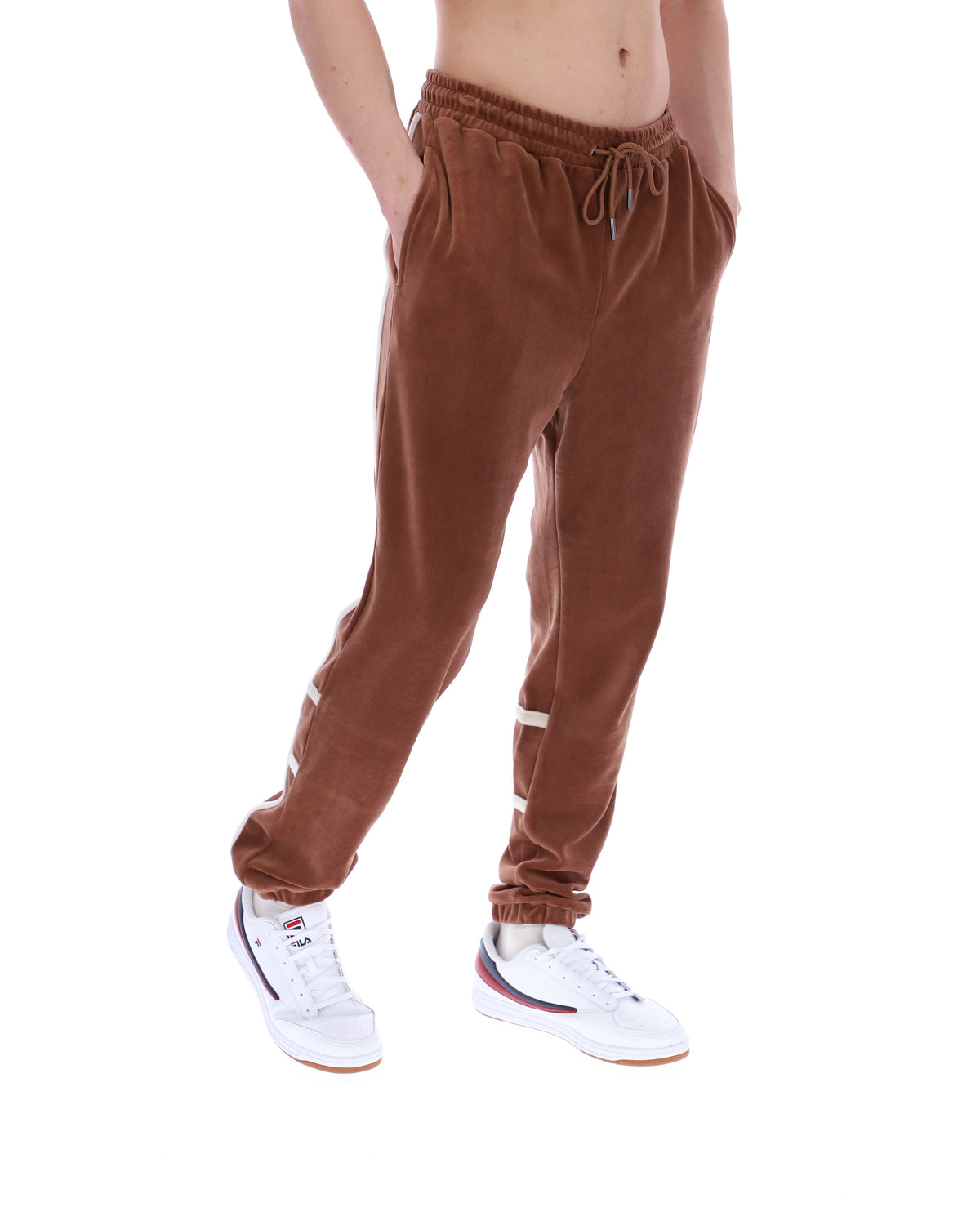 Cappuccino Otello Contrast Panel Track Pants - Cappuccino