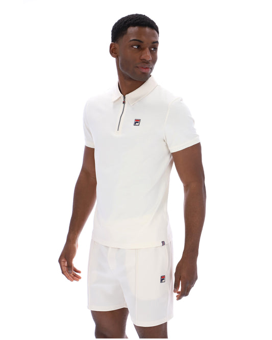 Gardenia Ettore Zip Polo - White