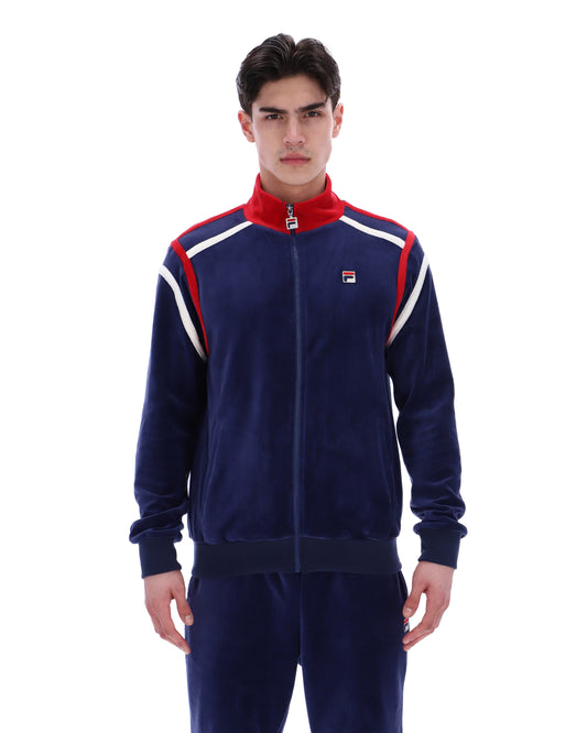 Fila Navy Gabriele Contrast Panel Track Top - Fila Navy