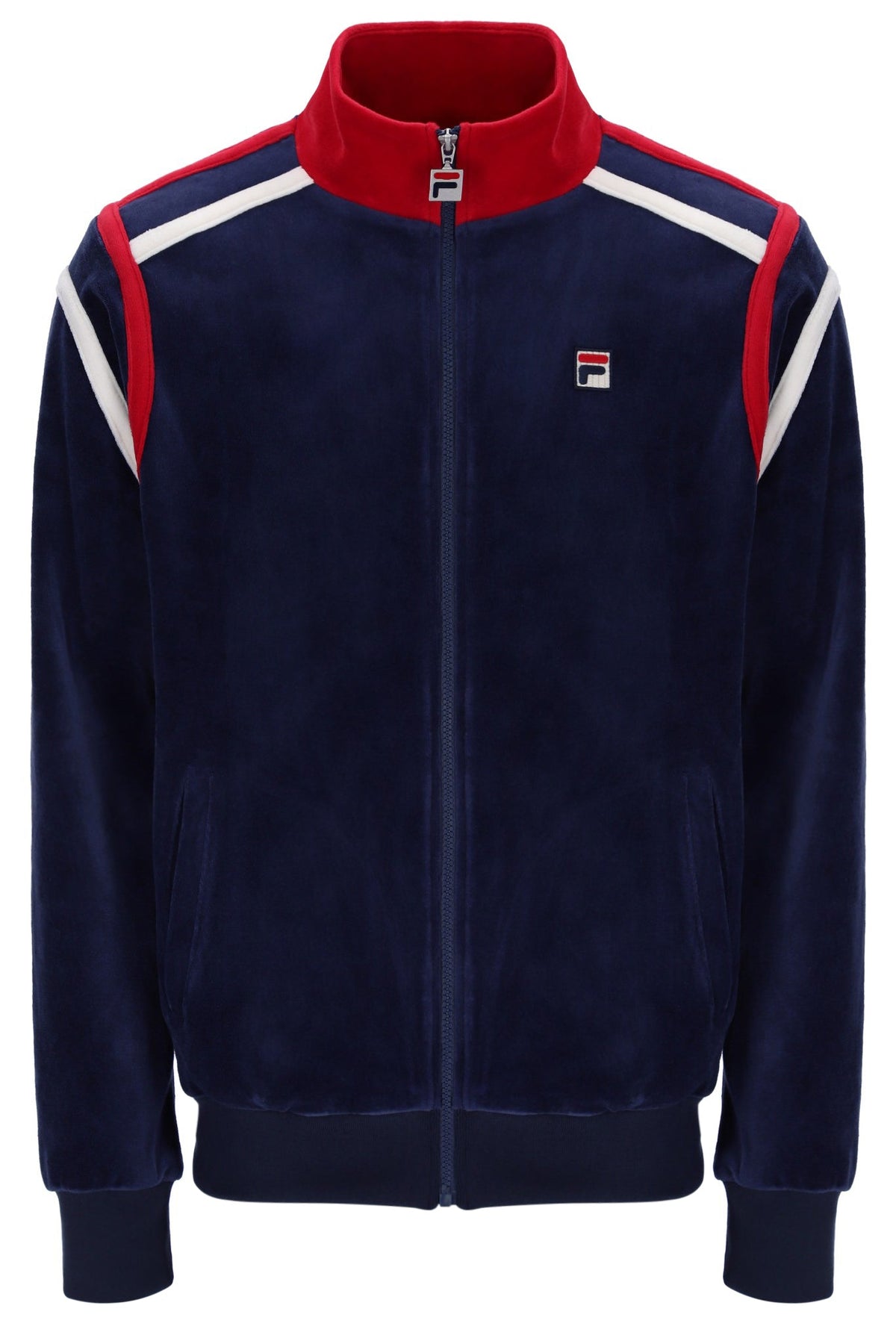 Fila Navy Gabriele Contrast Panel Track Top - Fila Navy