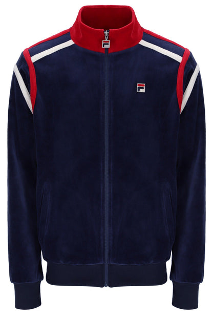 Fila Navy Gabriele Contrast Panel Track Top - Fila Navy