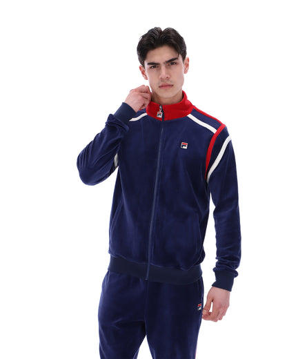 Fila Navy Gabriele Contrast Panel Track Top - Fila Navy