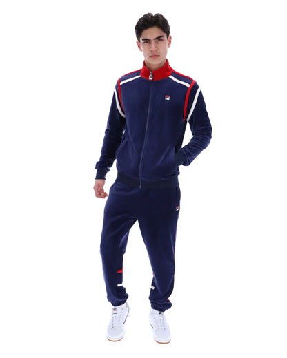 Fila Navy Gabriele Contrast Panel Track Top - Fila Navy