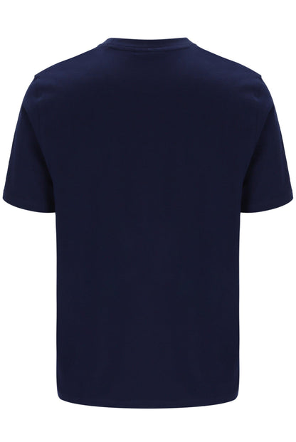 Fila Navy Pepe Tee with Flock Logo - Bold Navy