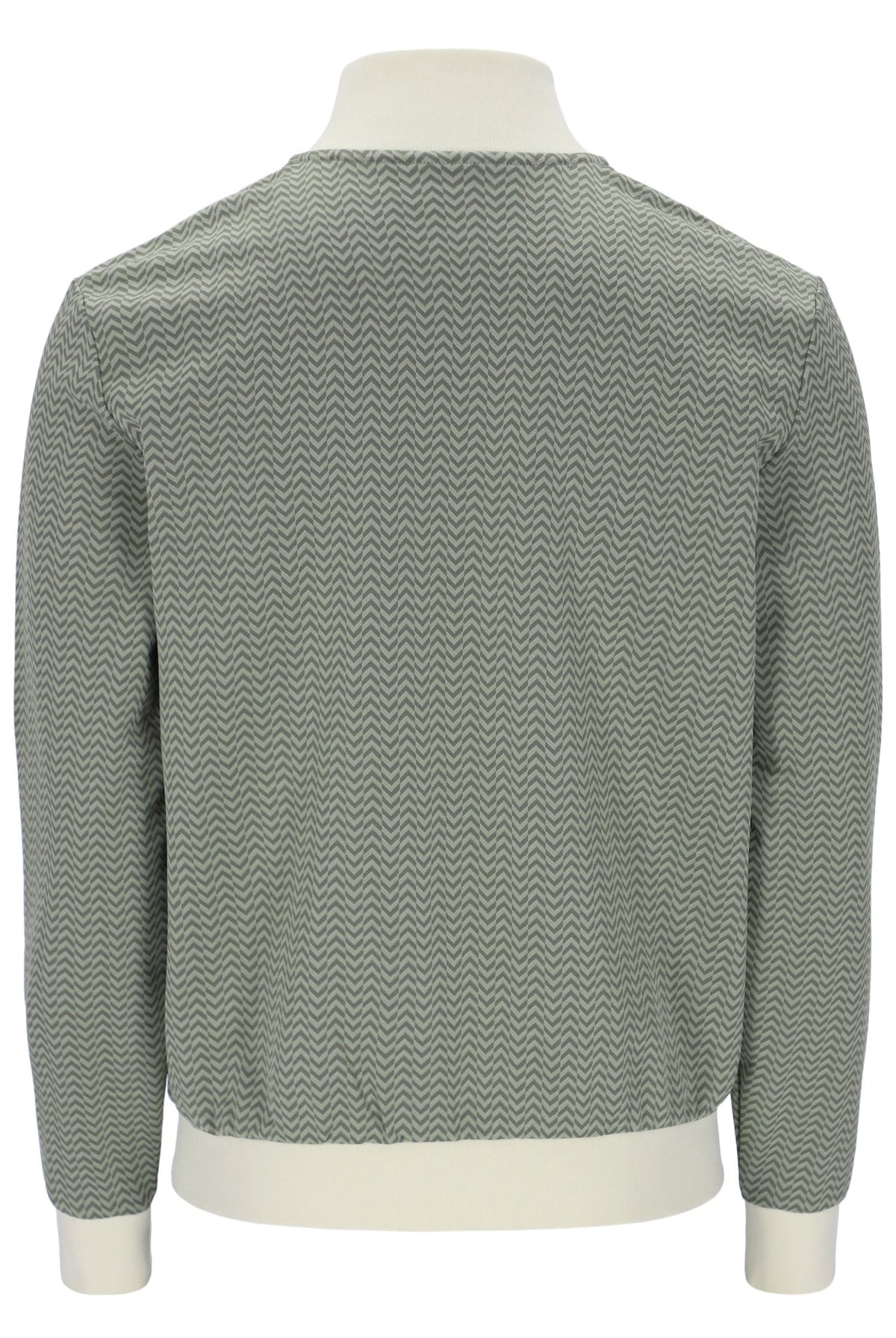 Sea Foam Mathers Herringbone Track Top - Olive Green