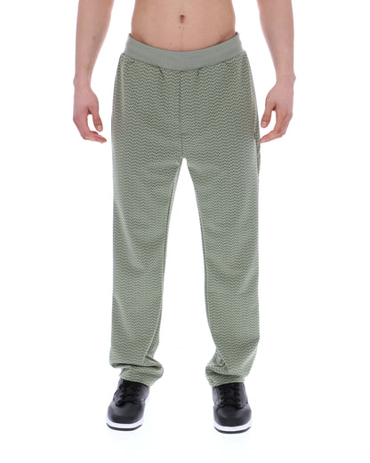 Sea Foam Edward Herringbone Pant - Khaki Green
