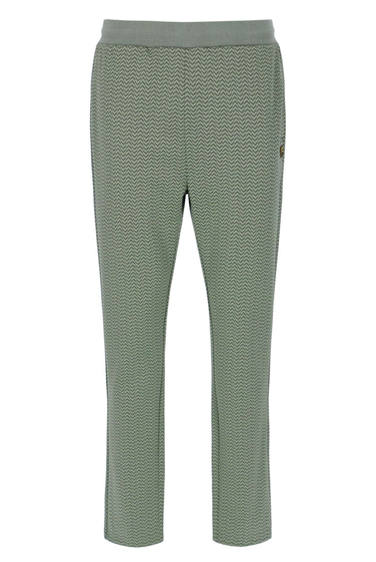 Sea Foam Edward Herringbone Pant - Khaki Green