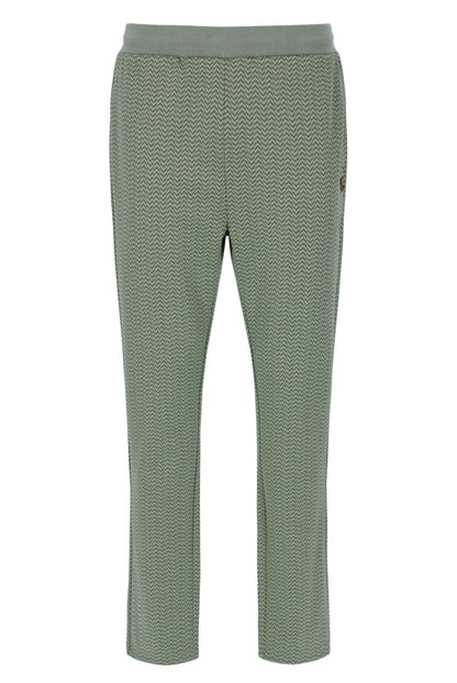 Sea Foam Edward Herringbone Pant - Khaki Green
