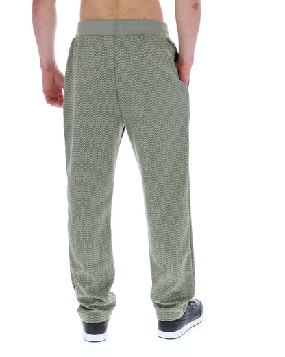 Sea Foam Edward Herringbone Pant - Khaki Green