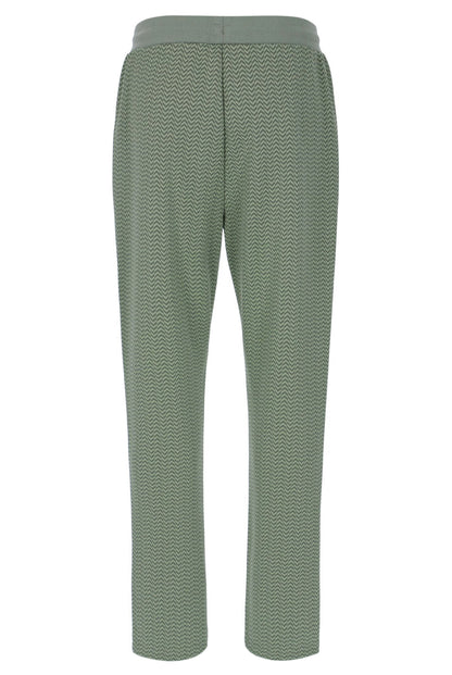 Sea Foam Edward Herringbone Pant - Khaki Green