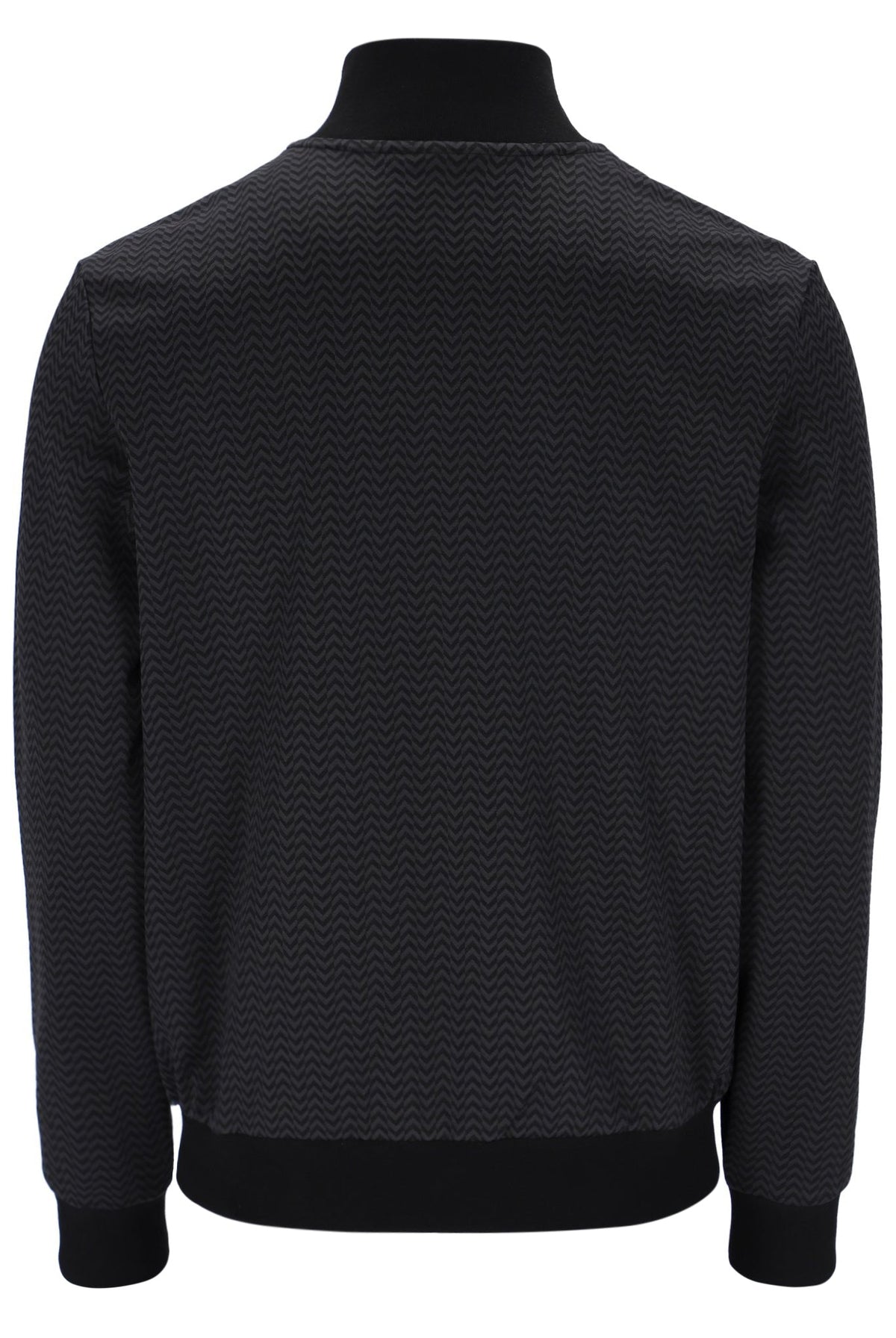 Black Mathers Herringbone Track Top - Black