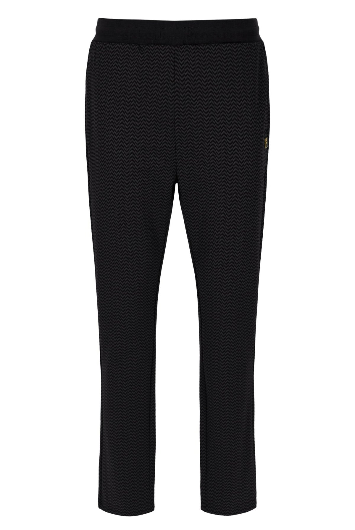Black Edward Herringbone Pant - Black