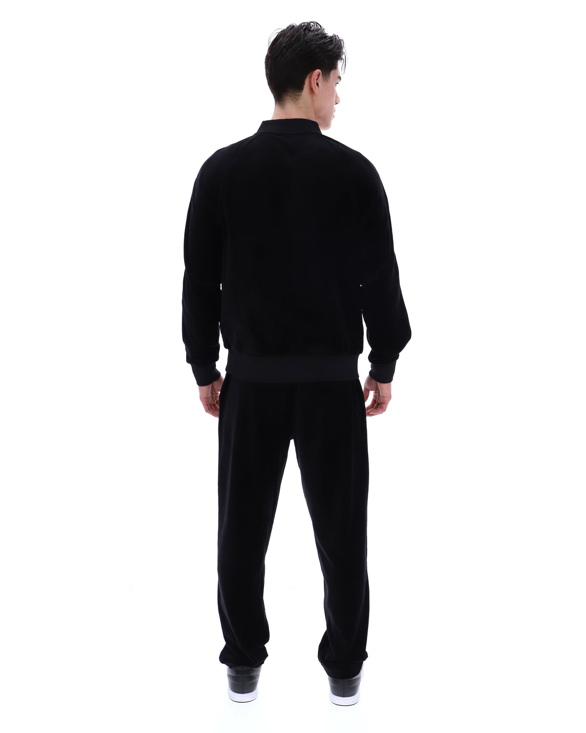 Black Fella Velour Jacket - Black