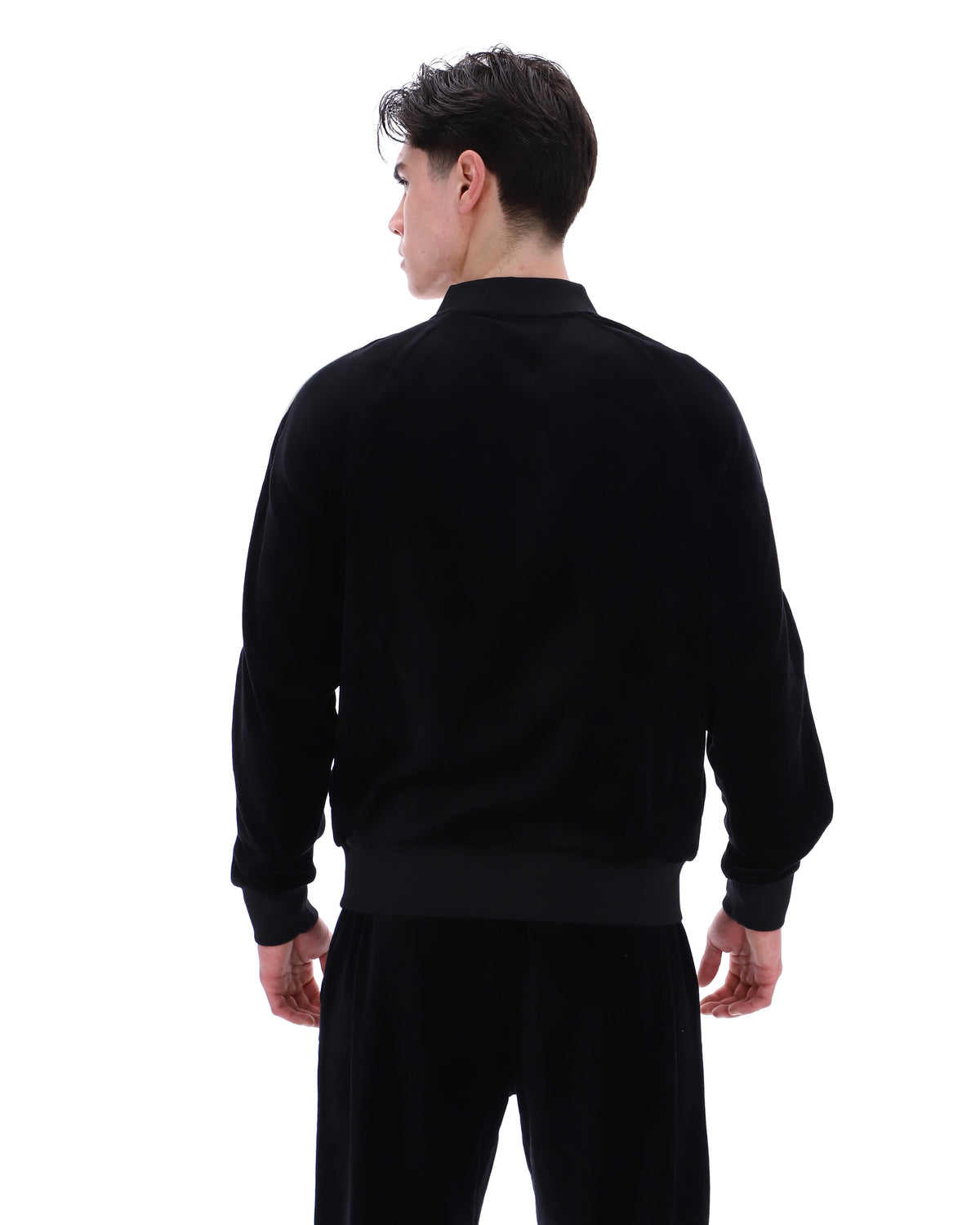 Black Fella Velour Jacket - Black
