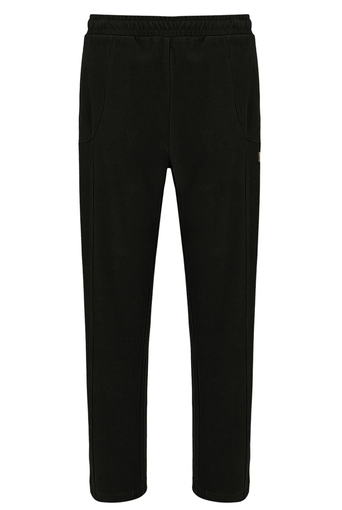 Black Lorrie Velour Track Pant - Black