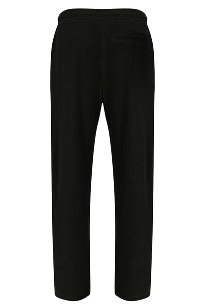Black Lorrie Velour Track Pant - Black