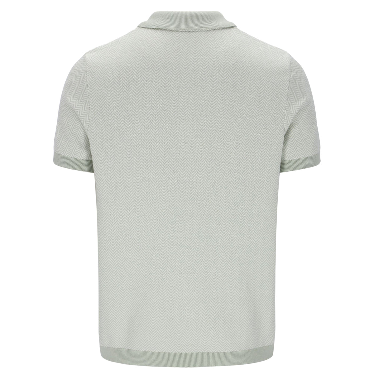 Sea Foam Marty Zip Polo - Minty Pastel: