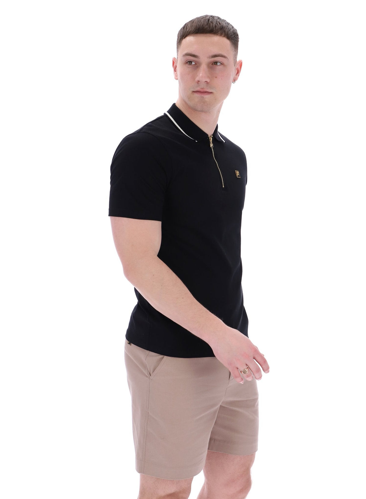 Black Lemar Premium Essential Polo - Black