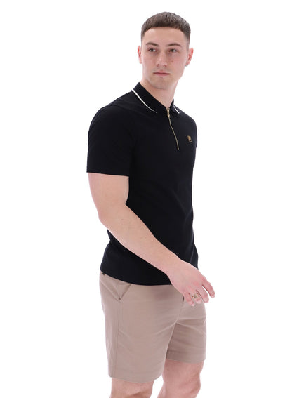 Black Lemar Premium Essential Polo - Black