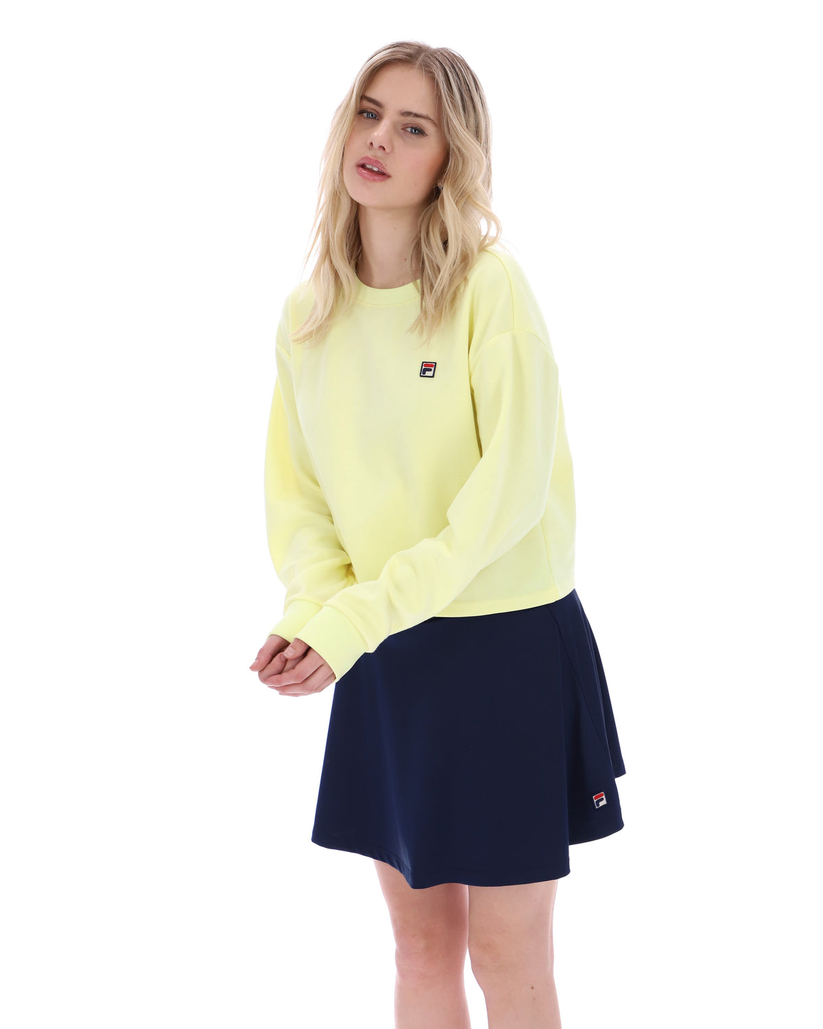 Wax Yellow Sestri Wide Crew Neck Sweatshirt - Wax Yellow