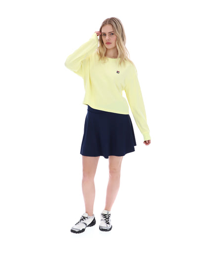 Wax Yellow Sestri Wide Crew Neck Sweatshirt - Wax Yellow