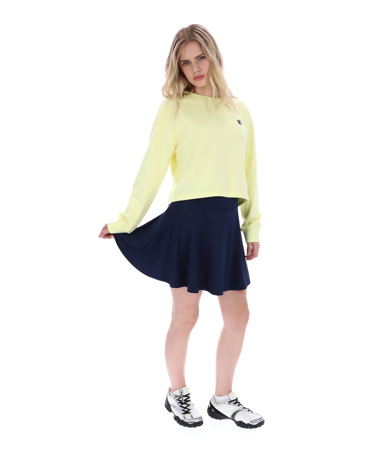 Wax Yellow Sestri Wide Crew Neck Sweatshirt - Wax Yellow