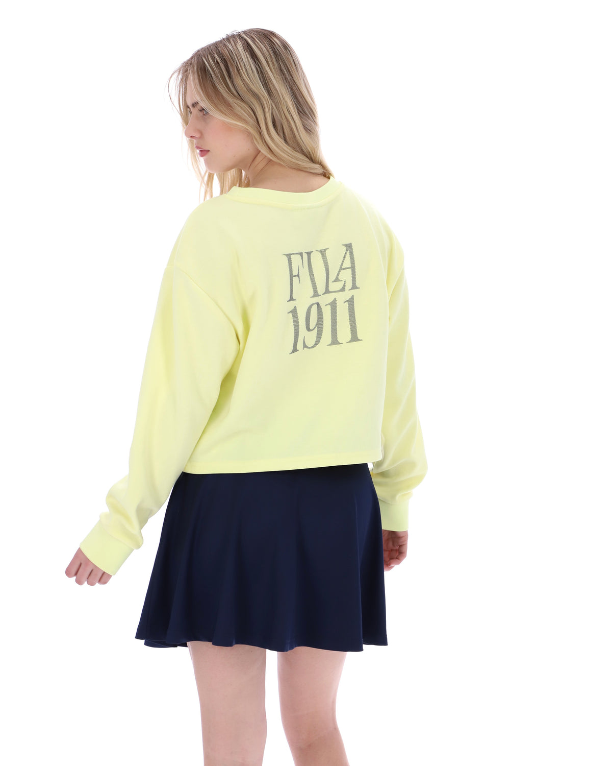Wax Yellow Sestri Wide Crew Neck Sweatshirt - Wax Yellow