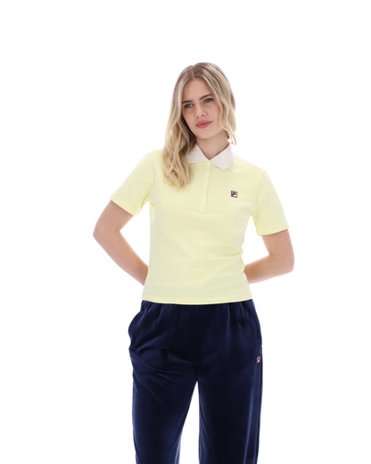 Wax Yellow Juno Fitted Iconic Polo - Wax Yellow