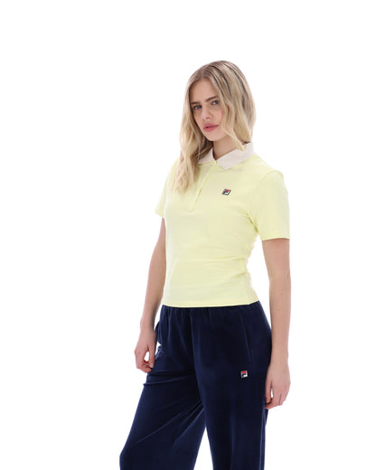 Wax Yellow Juno Fitted Iconic Polo - Wax Yellow