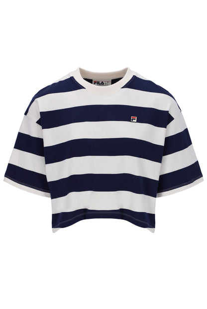 Fila Navy Genoa Boxy Cropped Tee - Fila Navy