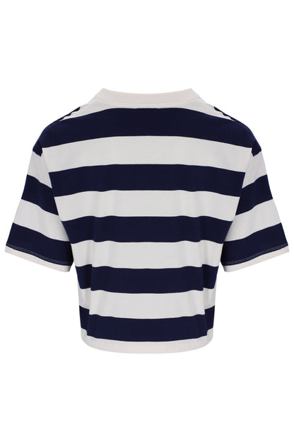Fila Navy Genoa Boxy Cropped Tee - Fila Navy
