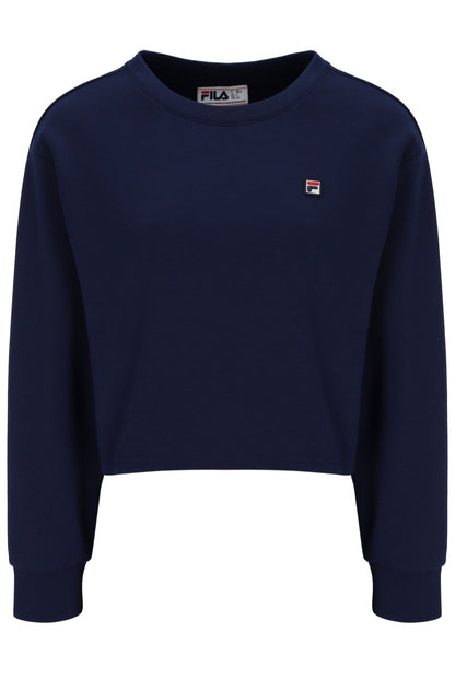 Fila Navy Sestri Wide Crew Neck Sweatshirt - Fila Navy