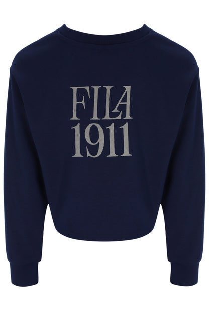 Fila Navy Sestri Wide Crew Neck Sweatshirt - Fila Navy
