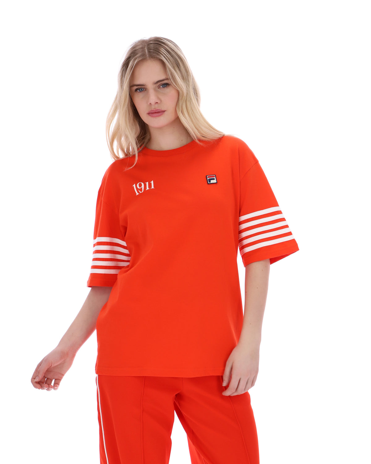 Grenadine Manarola Boyfriend Tee - Red-Orange