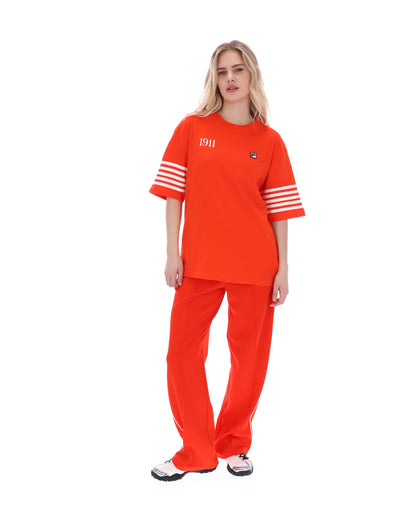 Grenadine Manarola Boyfriend Tee - Red-Orange