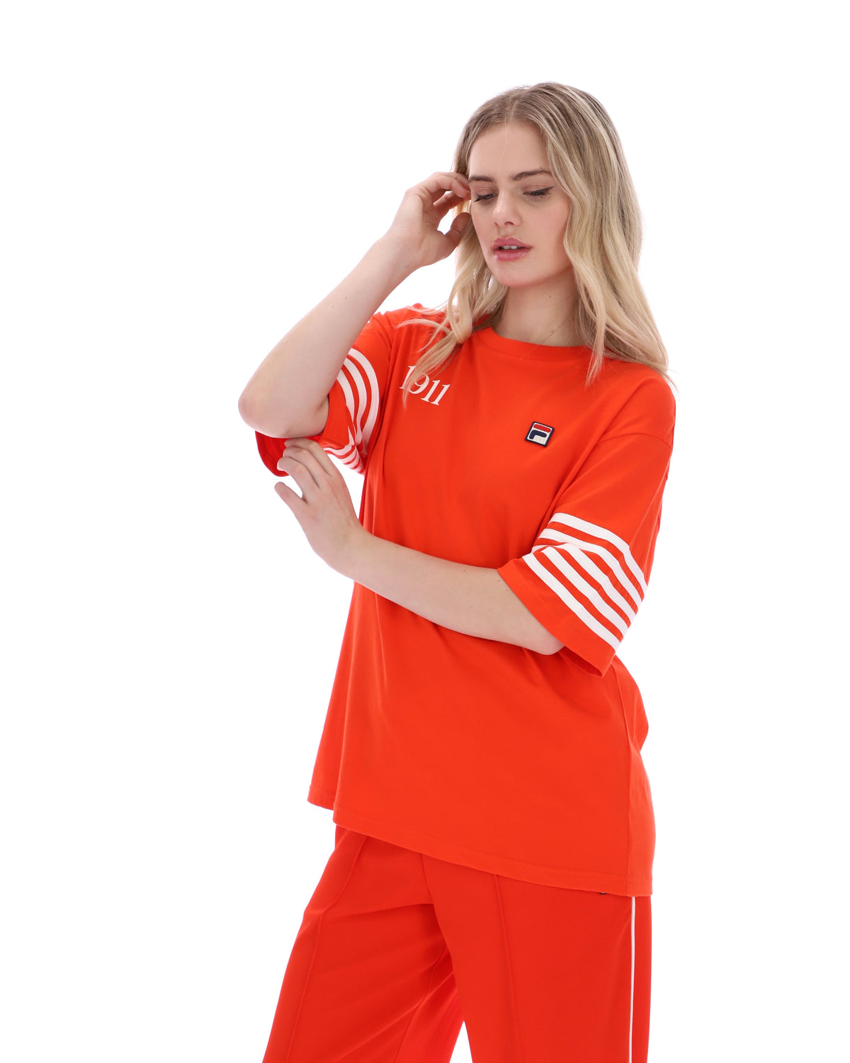 Grenadine Manarola Boyfriend Tee - Red-Orange