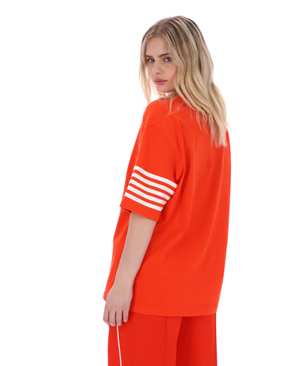 Grenadine Manarola Boyfriend Tee - Red-Orange