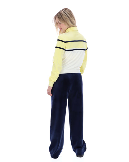 Wax Yellow Giovana Cropped Zip-Up Top - Lemon Chiffon