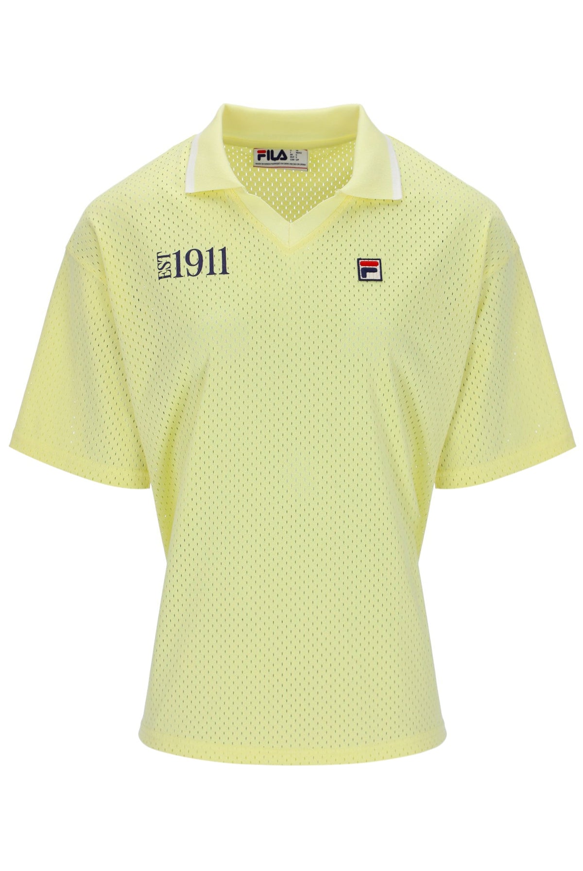 Wax Yellow Vernazza Football Collar Tee - Pantone Yellow