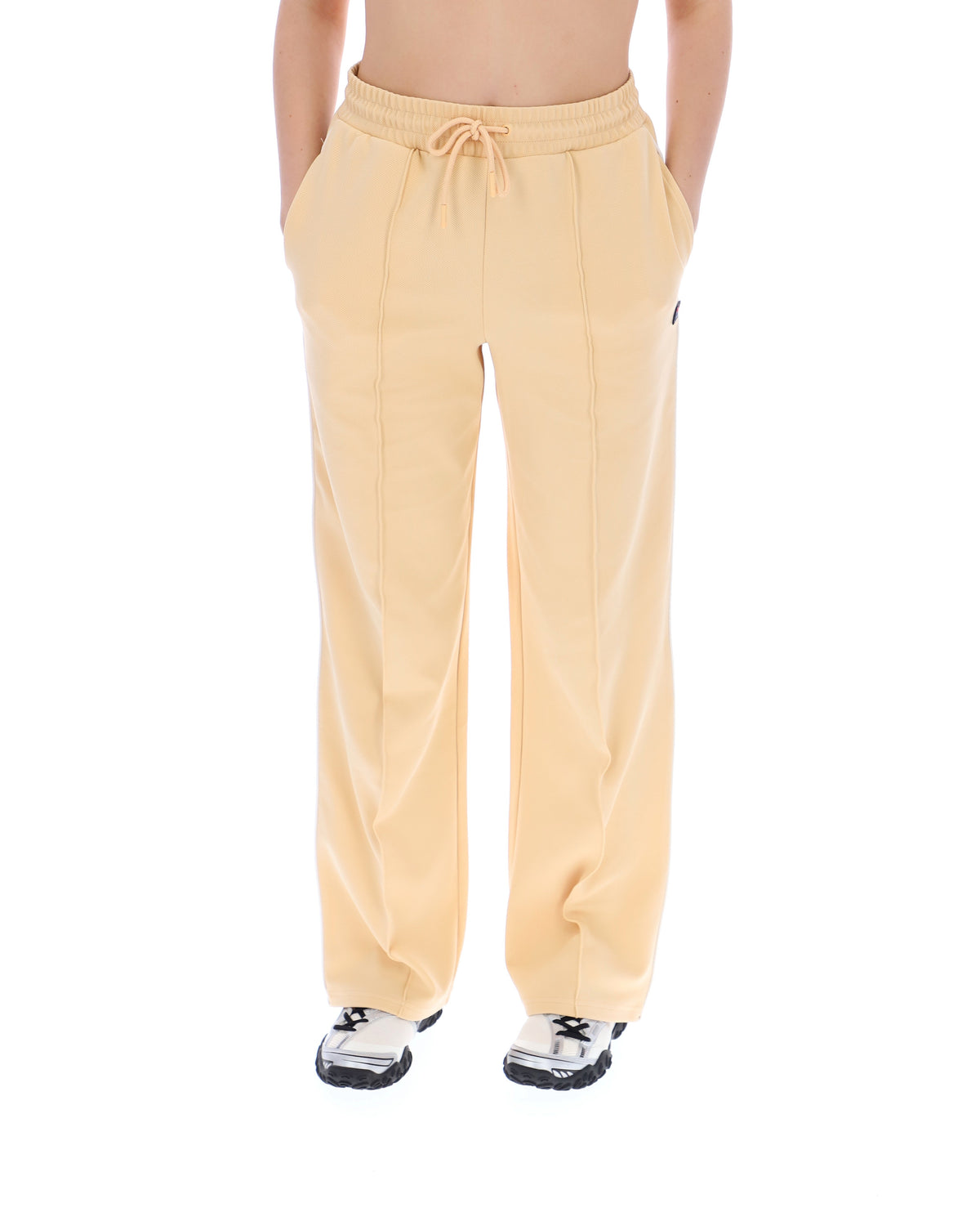 Classic Beige Marina Wide-Leg Trackpant - Classic Beige