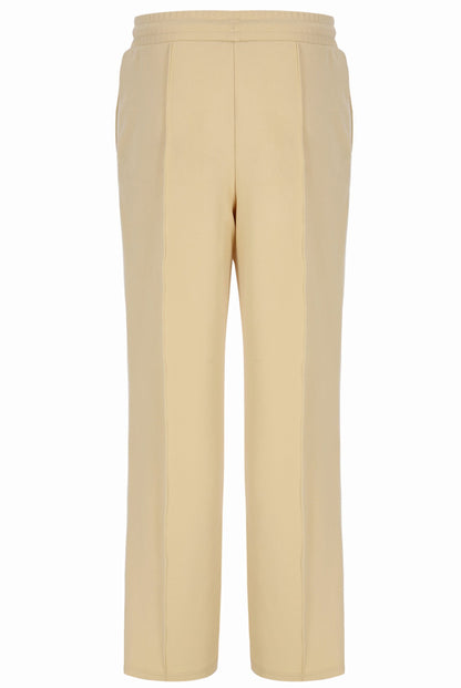 Classic Beige Marina Wide-Leg Trackpant - Classic Beige