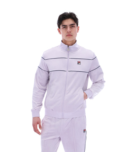 Misty Lilac Vittorio Velour Track Tops - Misty Lilac