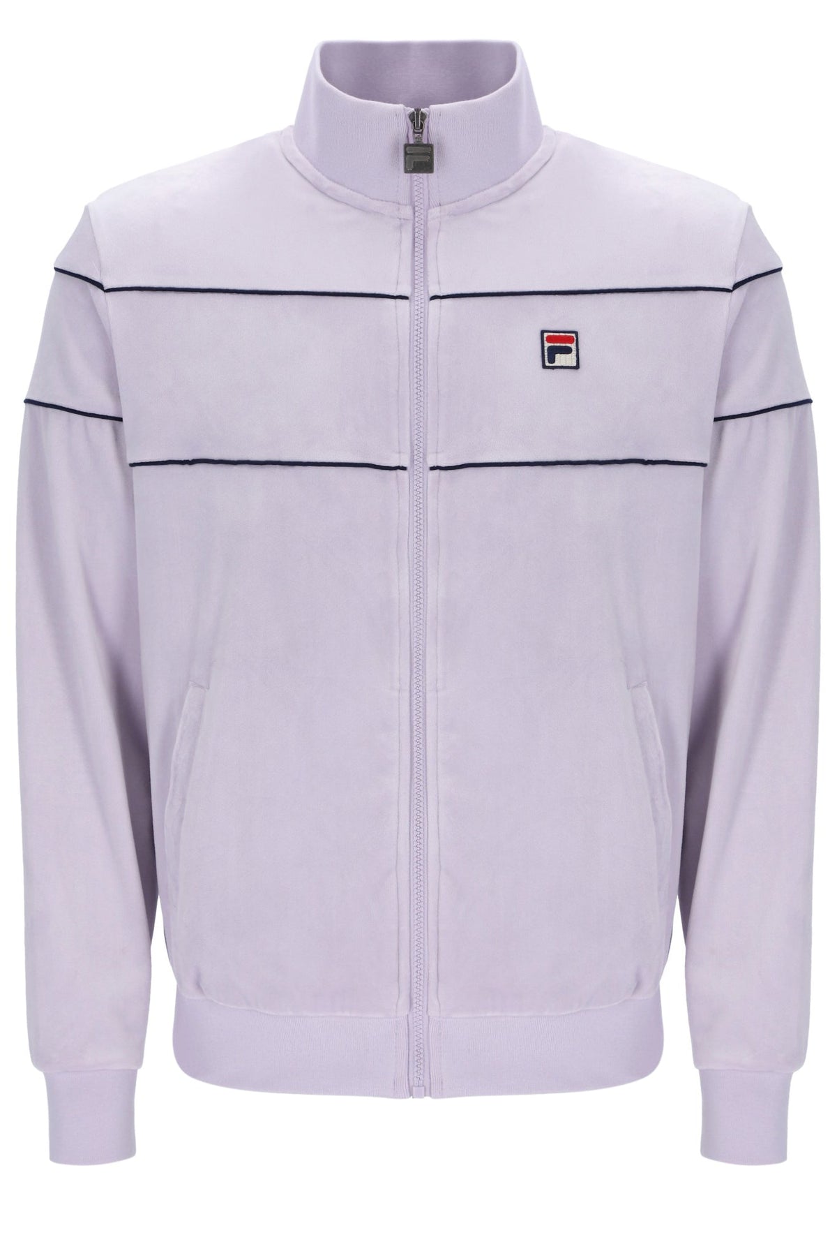 Misty Lilac Vittorio Velour Track Tops - Misty Lilac